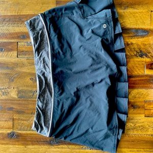 Black lululemon skort